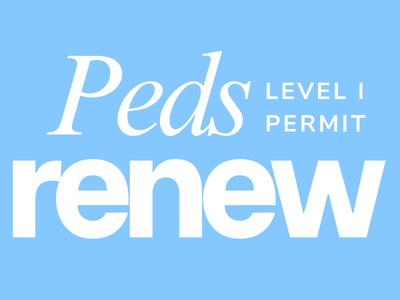 Pediatric Level 1 Permit Renewal for Dentists (Online)