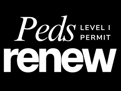 Pediatric Level 1 Permit Renewal for Dentists (Webcast)