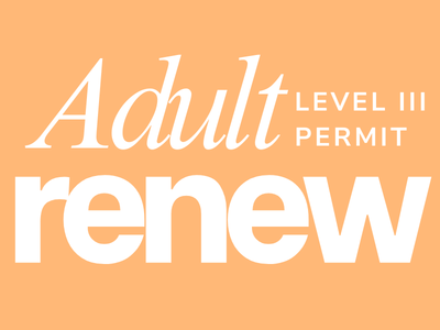 Adult Level 3 Permit Renewal for Dentists (Online)